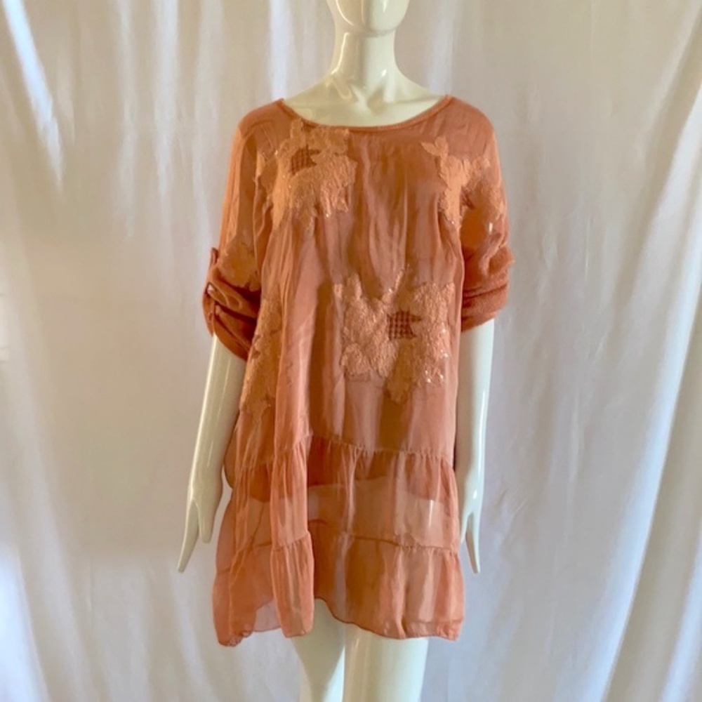 *NEW KNIT & SHEER TUNIC